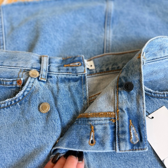 🔥NWT🔥 ZARA Asymmetric Crossover Waist Denim Maxi Skirt - Picture 12 of 13